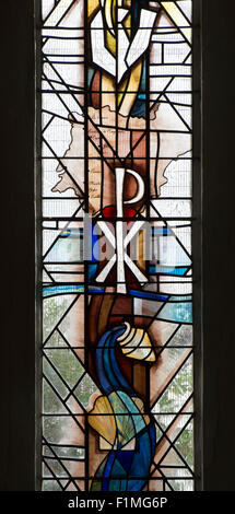 Das Westfenster, St. David's, Kirche, Newbold auf Stour, Warwickshire, England, Vereinigtes Königreich Stockfoto