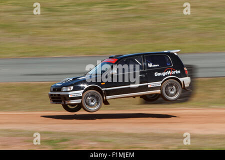 Brisbane, Australien. 4. September 2015. Tag1 von der ersten Runde der neuen Sidchrome Extreme Rallycross Championship Series findet am Lakeside Park, Brisbane, die Hauptstadt von Queensland, Australien, im 4. und 5. September 2015 Credit: John Quixley/Alamy Live News Stockfoto