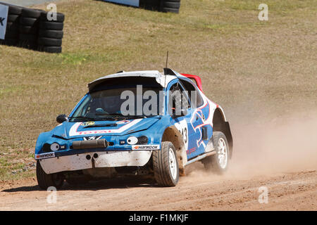 Brisbane, Australien. 4. September 2015. Tag1 von der ersten Runde der neuen Sidchrome Extreme Rallycross Championship Series findet am Lakeside Park, Brisbane, die Hauptstadt von Queensland, Australien, im 4. und 5. September 2015 Credit: John Quixley/Alamy Live News Stockfoto