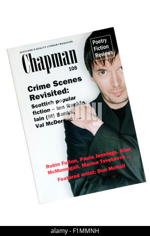 Die schottische literarische Zeitschrift Chapman mit Artikeln über das schottische Verbrechen schreiben.  Bild von Ian Rankin auf Cover. Stockfoto