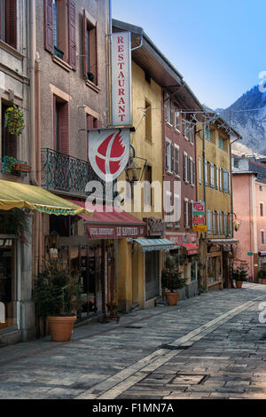 Bourg-Saint-Maurice, Tarentaise-Tal, Rhône-Alpes, Frankreich Stockfoto