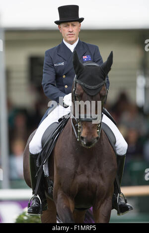 Stamford, Lincs, UK. 3. September 2015. Der Land Rover Burghley Horse Trials 2015 Andrew Hoy auf Rutherglen Kredit: Tim Scrivener/Alamy Live-Nachrichten Stockfoto