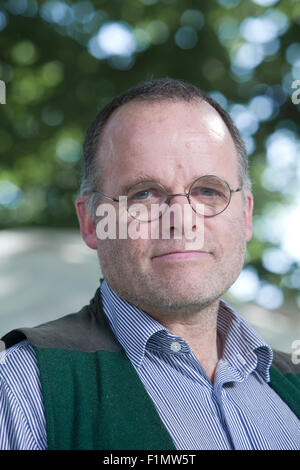 Andy Wightman, Schriftsteller und Forscher an das Edinburgh International Book Festival 2015. Edinburgh, Schottland. Stockfoto