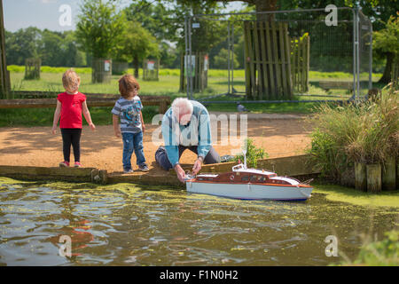 Bootfahren Stockfoto