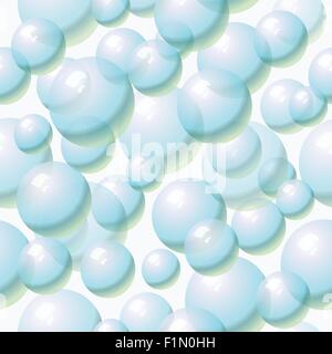 nahtlose Hintergrund mit Wasserblasen Stock Vektor