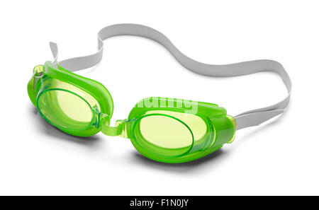 Paar des Schwimmens Schutzbrillen isolierten auf weißen Hintergrund. Stockfoto
