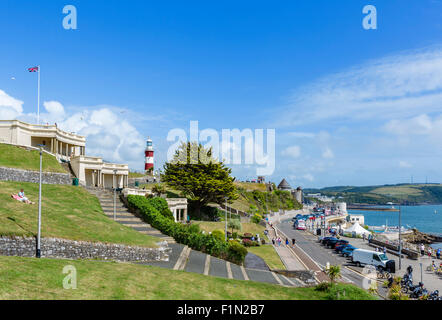 Die Strandpromenade auf die Hacke, Plymouth, Devon, England, UK Stockfoto