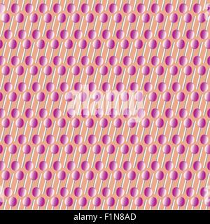 rosa gestreifte Candy Musterdesign auf Schokolade braunen Hintergrund Stock Vektor