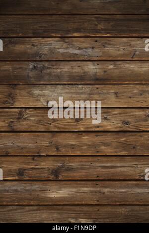Vintage horizontalen Holzbohlen Hintergrund. Stockfoto
