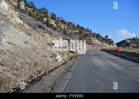 Dinosaurier-Höhenstraße in Morrison, Colorado. Morrison fossilen Bereich nationales Naturdenkmal Stockfoto