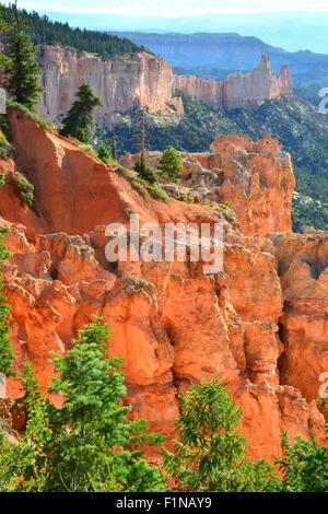 Ansicht von oben Ponderosa Punkt entlang der Parkstraße in Bryce-Canyon-Nationalpark im Südwesten von Utah Stockfoto