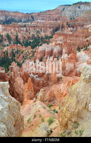 Ansichten von Rim Trail zwischen Sonnenuntergang und Inspiration Point im Bryce Canyon National Park in Utah Stockfoto