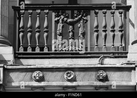 Details an Gebäuden in der Regent Street, London, England. Stockfoto