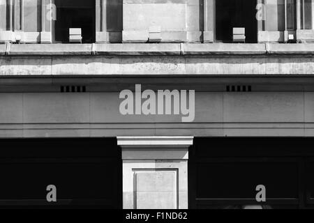 Details an Gebäuden in der Regent Street, London, England. Stockfoto