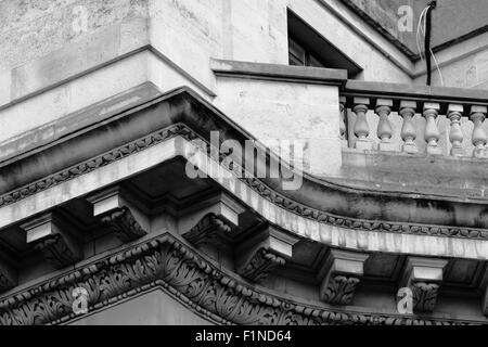 Details an Gebäuden in der Regent Street, London, England. Stockfoto