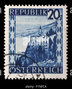 Briefmarke gedruckt durch Österreich, Bodensee, ca. 1945 zeigt Stockfoto