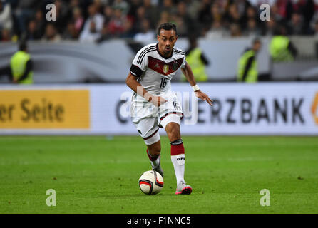 Deutschlands Karim Bellarabi in Aktion während der Gruppe D-Qualifikation für die Europameisterschaft in der Commerzbank-Arena in Frankfurt Am Main, Deutschland, 4. September 2015. FOTO: UWE ANSPACH/DPA Stockfoto