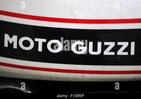 Markenname: "Moto Guzzi", Berlin. Stockfoto