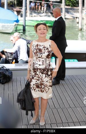 4. September 2015 - Venedig, kommt Ca, Italien - Schauspielerin Catherine Frott auf dem 72. Venedig Film-Festival im Palazzo del Casino in Venedig, Italien, am 4. September 2015. Foto: Alec Michael (Kredit-Bild: © Roger Harvey/Globe Fotos über ZUMA Draht) Stockfoto