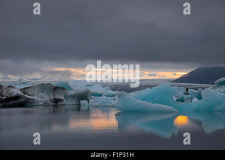 Die Gletscherlagune Jökulsárlón in Island Stockfoto