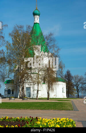 Erzengel Michael auf dem Gebiet der Nischni Nowgoroder Kreml Cathedral. Russland Stockfoto