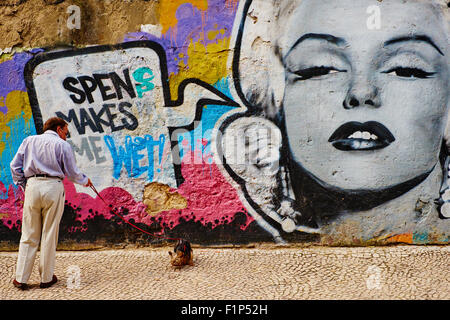 Portugal, Lissabon, street-Art in der Lissabon-Straße Stockfoto