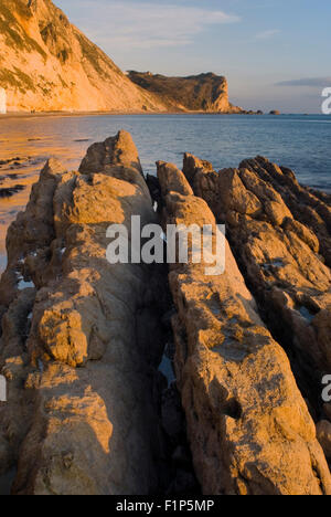 Man O' War Bay in St. Oswald Bucht neben Durdle Door in der Nähe von Lulworth auf Dorset Jurassic Coast, England, UK Stockfoto