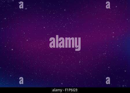 Bunte abstrakte helle Nacht Himmel Illustration. Nacht Himmelshintergrund (Violett-Lila Farben) Stockfoto