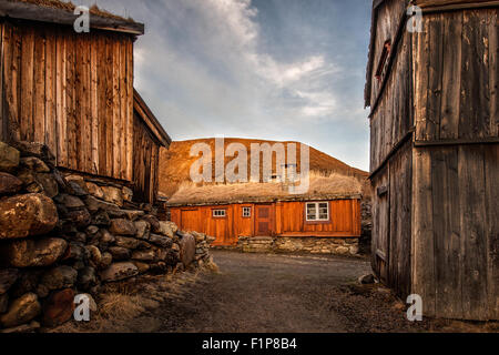 Tyristuggu in Sleggveien in der historischen Bergbaustadt Røros, Norwegen Stockfoto