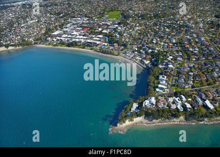 Browns Bay, Auckland, Nordinsel, Neuseeland - Antenne Stockfoto