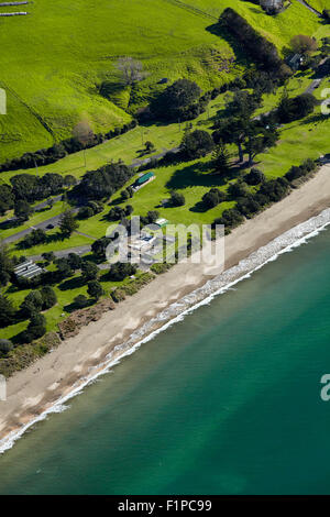 Long Bay, Auckland, Nordinsel, Neuseeland - Antenne Stockfoto