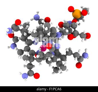 Hydroxocobalamin Vitamin B12 Molekül oft gegeben therapeutisch bei B12-Mangel, sondern auch zur Behandlung von Zyanid-Vergiftung Stockfoto