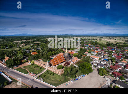 Wat Lampang Luang Tempel aus Draufsicht, Lampang, Thailand Stockfoto