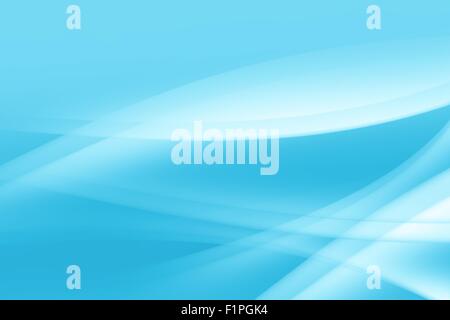 Zart blau. Abstrakte zarten hellblauen Hintergrund mit weißen wellenförmigen Elementen. Stockfoto