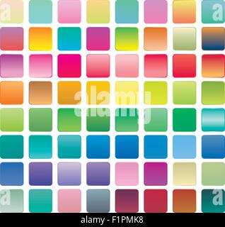 Satz von gradient Schaltflächensymbole für Ihre Vektor-Illustration-design Stock Vektor