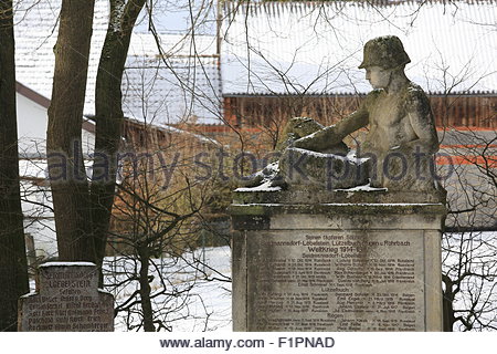 Denkmal für die deutschen Soldaten, die im ersten Weltkrieg und II fiel Stockfoto