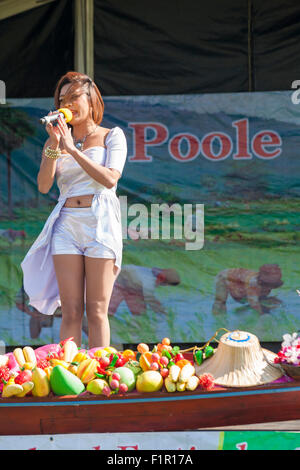 Poole, Dorset, UK. 6. September 2015. Poole Thai Festival etabliert sich als eines der beliebtesten Thai Festival in dem Land Credit: Carolyn Jenkins/Alamy Live News Stockfoto