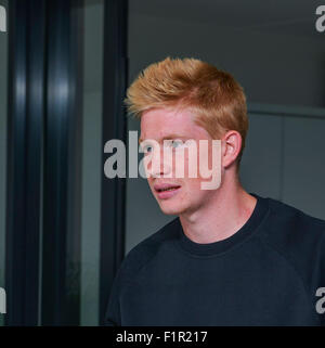 Manchester, UK. 31. August 2015. Neue Manchester City-Spieler Kevin De Bruyne © Action Plus Sport/Alamy Live News Stockfoto