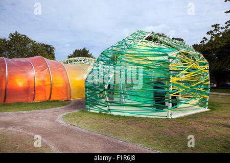 6. September 2015 - Architekten Serpentine Pavillon 2015 von spanischen Selgascano im Hyde Park, London, UK Stockfoto