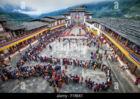 Bhutan-Festival Stockfoto