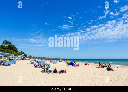 Branksome Strand zwischen Poole und Bournemouth, Dorset, England, UK Stockfoto