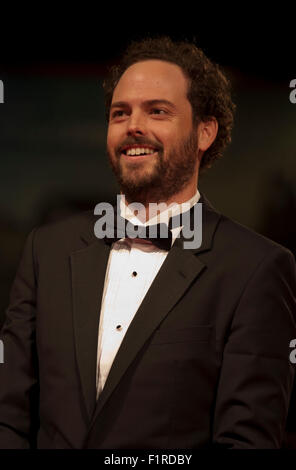 Venedig, Italien. 05. Sep, 2015. Director Drake Doremus bei der Gala screening für den Film gleich auf dem 72. Venedig Film-Festival, Samstag, 5. September 2015, Venedig Lido, Italien. Bildnachweis: Doreen Kennedy/Alamy Live-Nachrichten Stockfoto