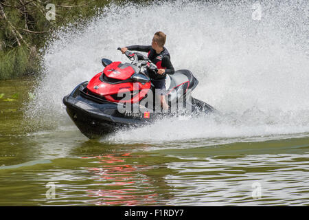 Jet Ski-Rennen in Markham Park. Sunrise, Florida. Stockfoto