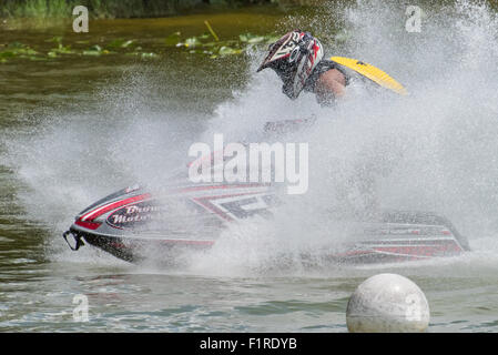 Jet Ski-Rennen in Markham Park. Sunrise, Florida. Stockfoto