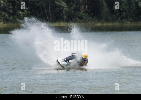 Jet Ski-Rennen in Markham Park. Sunrise, Florida. Stockfoto