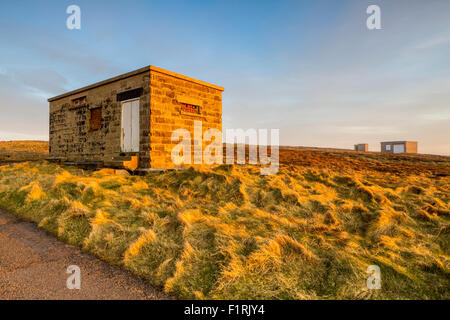 Stillgelegtes Naval Gebäude bei Dunnet Head am nördlichsten Punkt von Festland Großbritannien, Caithness, Highland, Schottland, Vereinigtes Königreich Stockfoto