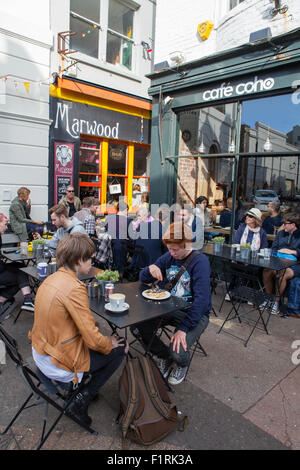 Marwood und Cafe Coho Coffeeshops in Brighton Stockfoto