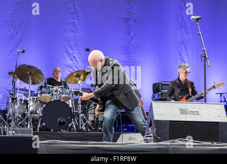 Ewhurst, Surrey, England, UK.  5. September 2015.  Midge Ure erscheint im Rock ' n ' PS-Veranstaltung statt, an der Hurtwood Park Polo Club, Ewhurst, Surrey, UK.  Die Veranstaltung wurde zur Unterstützung der Prostate Cancer UK. Stockfoto