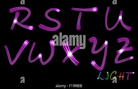 Neon-Buchstaben Stock Vektor