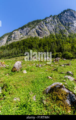 Wunderschöne Alpen Aussicht vom Dachstein Berg, 5 Finger anzeigen Plattform, Österreich Stockfoto